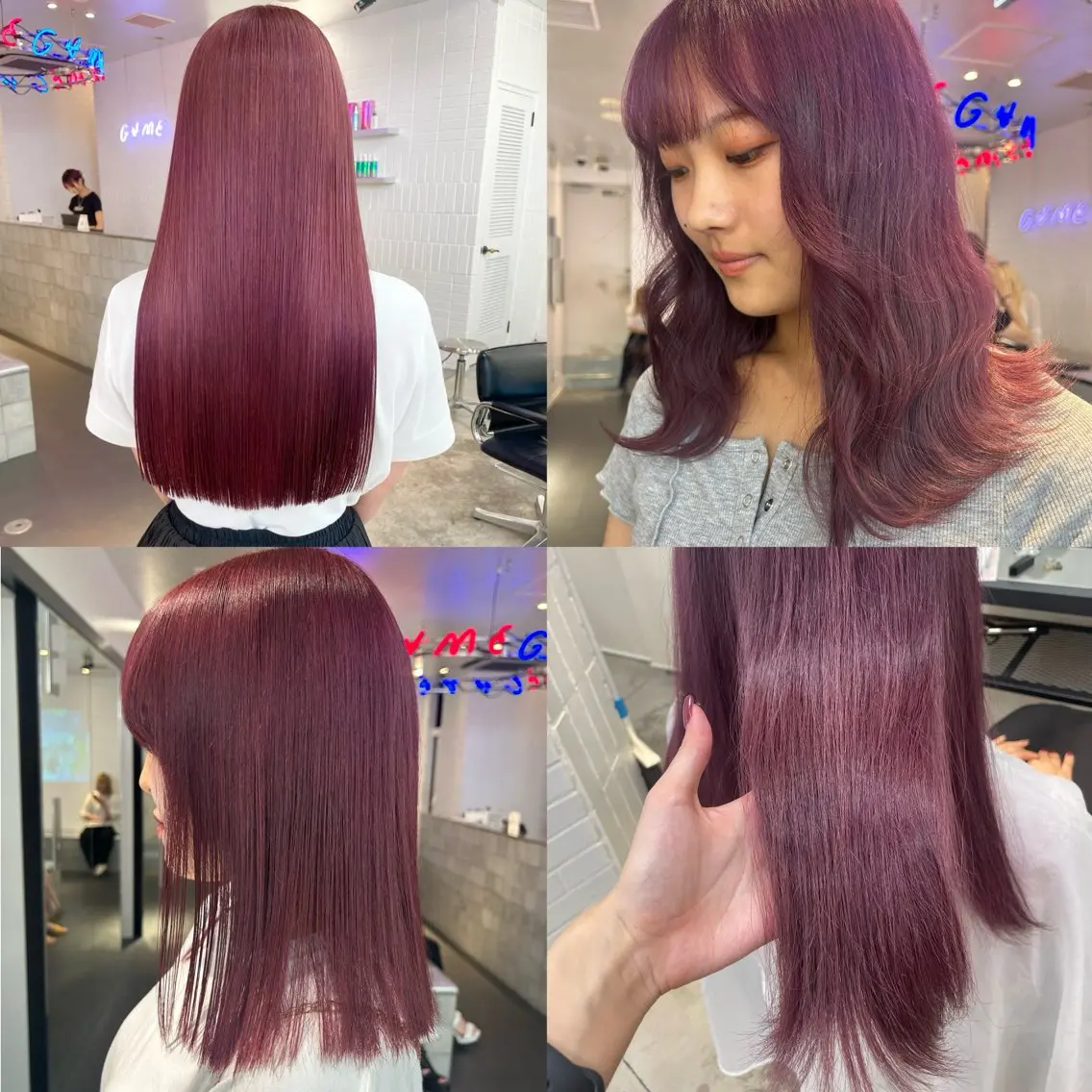 セミロング カラー 🫒オリーブ/透け感 レイヤー🌿モエカのヘアスタイル