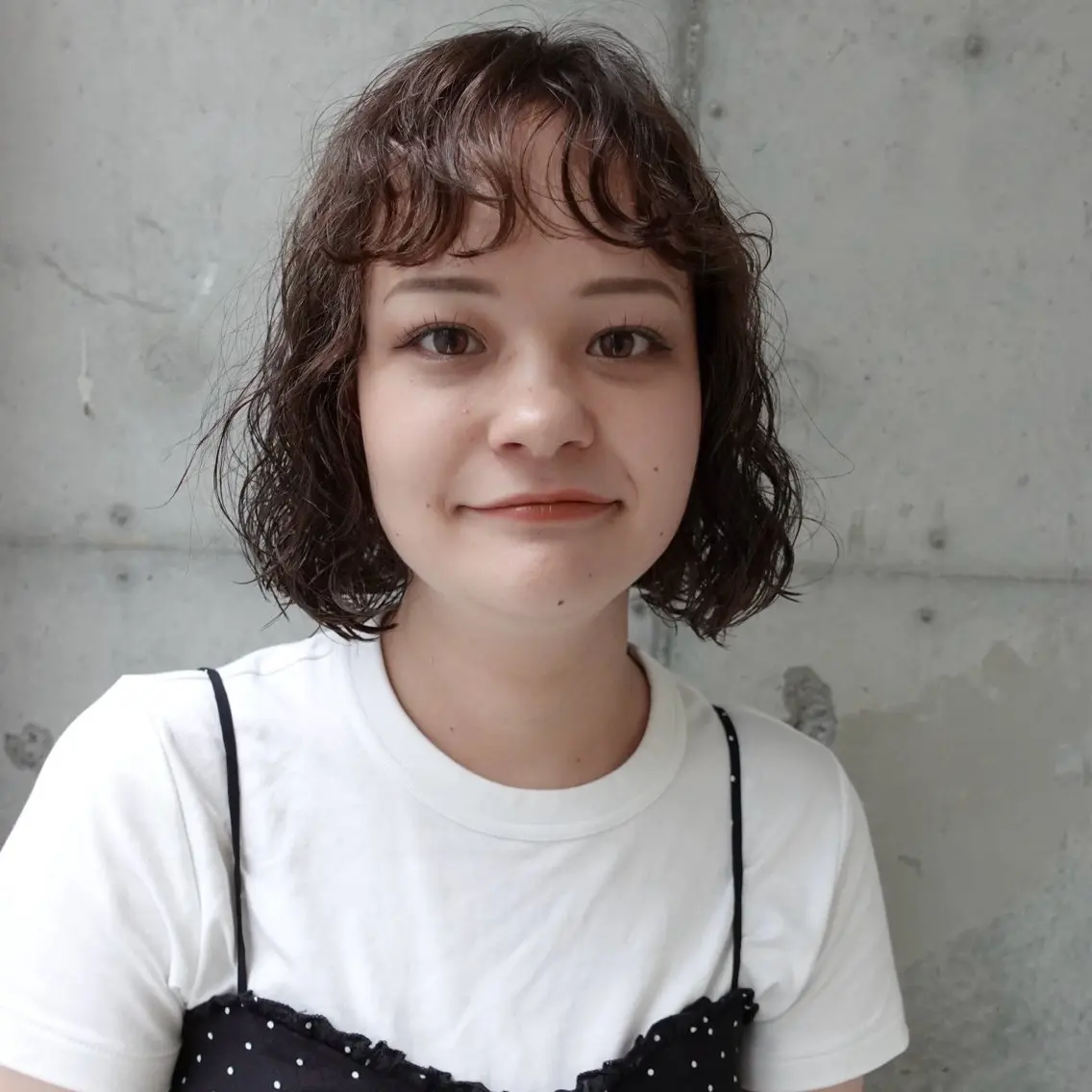 ミディアム パーマ ヘアアレンジ ミディアムパーマ ボブ カット パーマ 🌐サトウ リョウ🌐のその他イメージ
