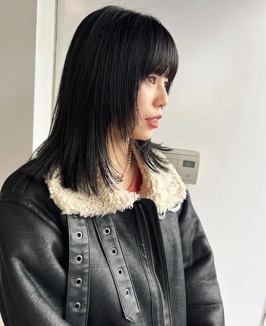 カラー レイヤーカット🍏 オリーブ/ののかのヘアスタイル