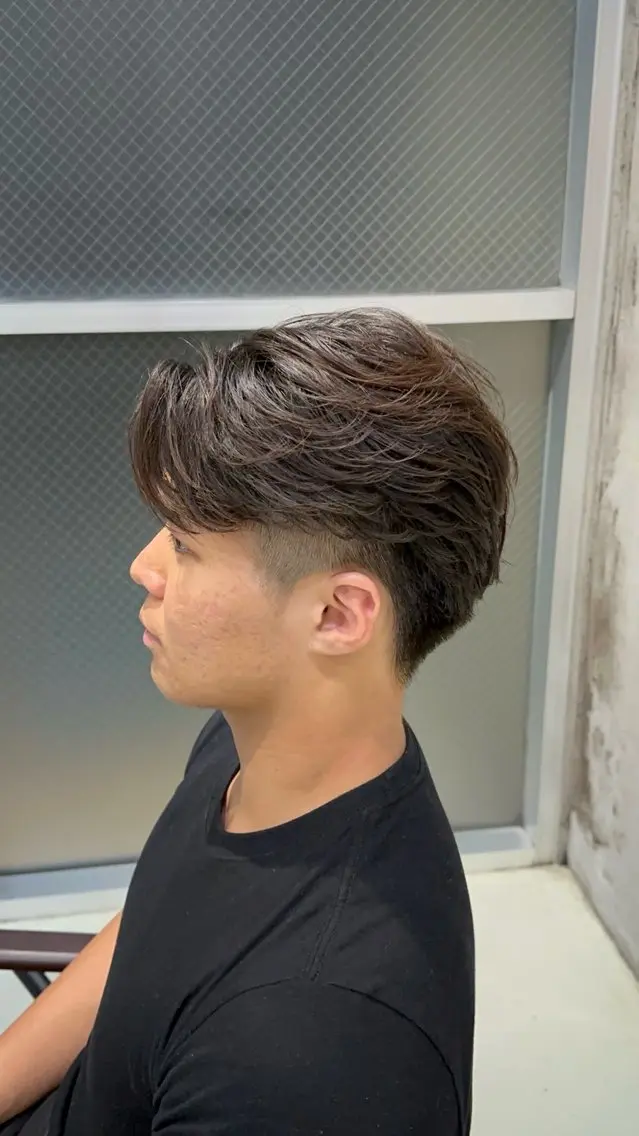 パーマ メンズ カット パーマ fifth原宿 宮部蓮のヘアスタイル
