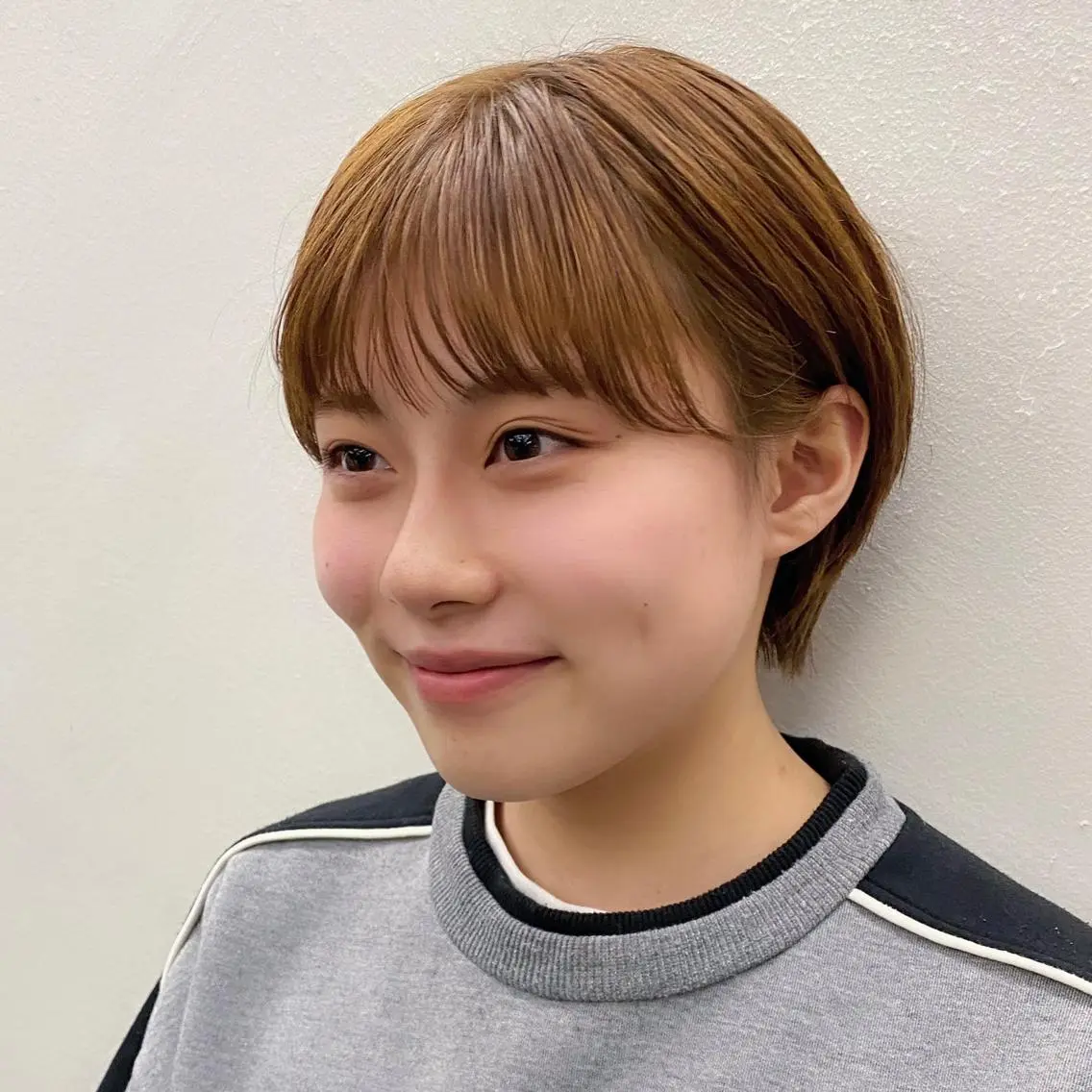 ショート カラー 似合わせレイヤー/ ケアパーマ/高倉のヘアスタイル