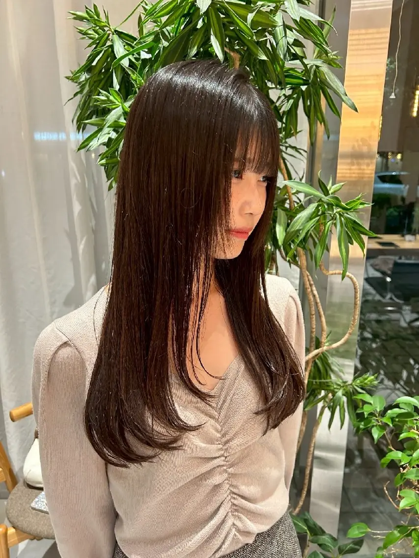 【レディースロング͛💠】レイヤー🙆🏻‍♀️カット➕トリートメント➕巻き仕上げ✨詳細をご確認ください🤲の写真