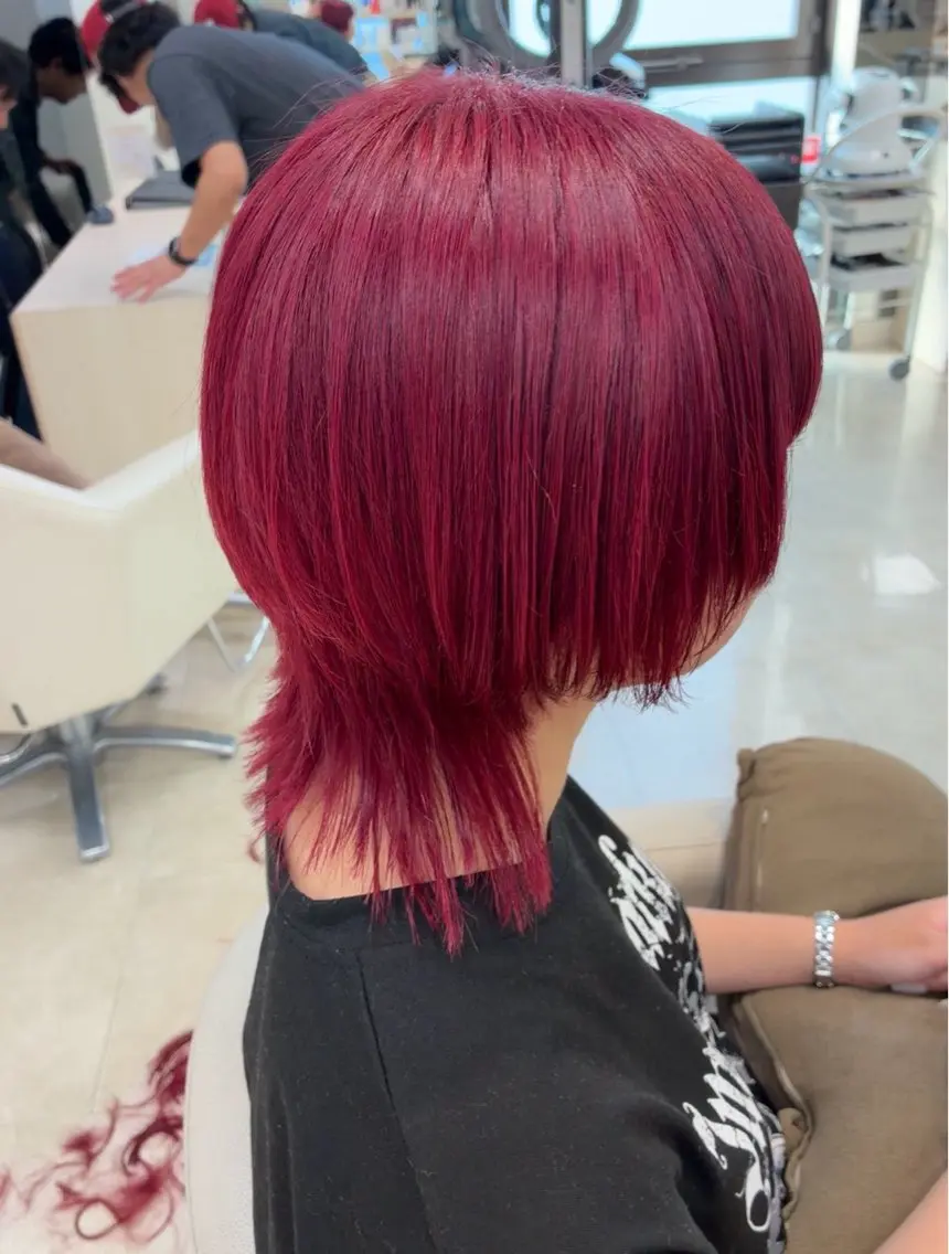 ミディアム カラー ヘアカラー トリートメント 暖色/ブリーチカラー 🎀 M i k uのヘアスタイル