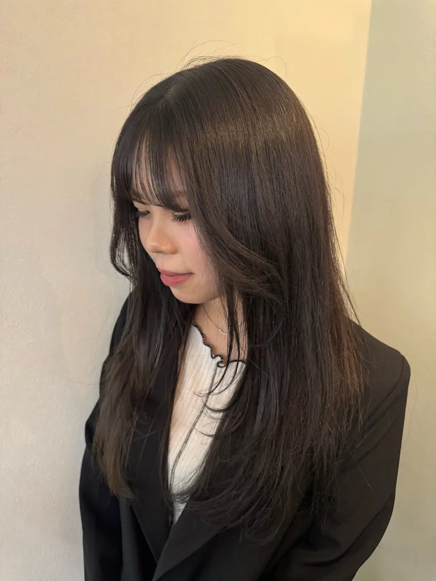 ロング 🧤ル ウ🧤のヘアスタイル