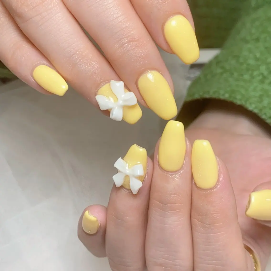 ネイル リボン Riona 🌸上野のネイルデザイン