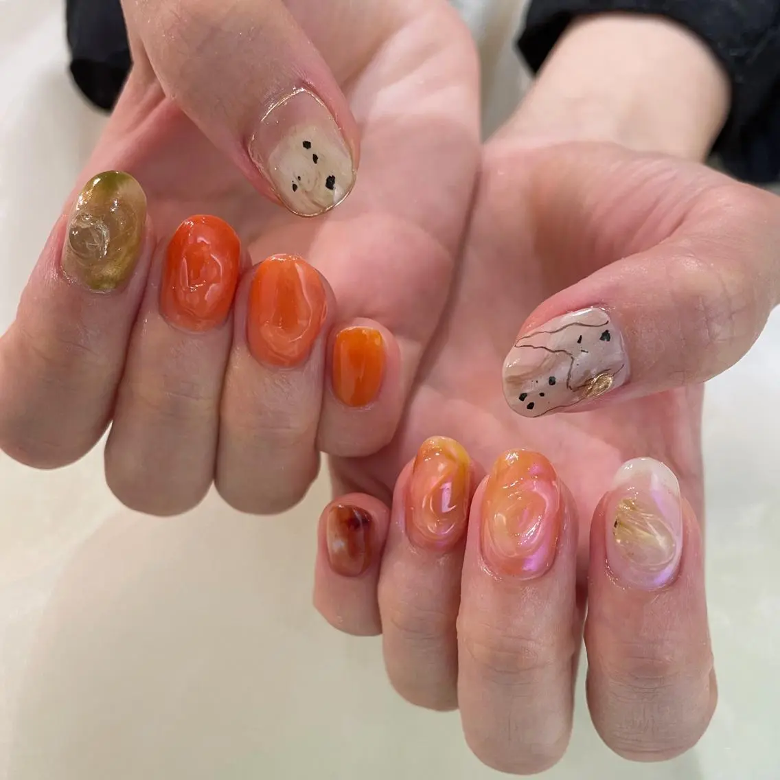 ネイル ハンドネイル 新井 ひなののネイルデザイン