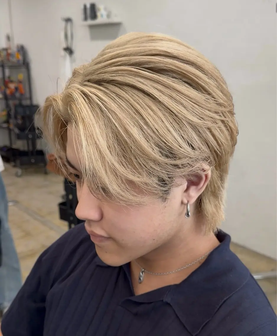 ショート ヘアカラー トリートメント メンズ複雑履歴修正 ／サイバアサトのヘアスタイル
