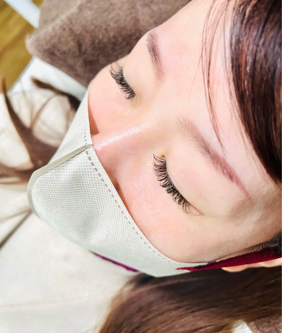 マツエク・マツパ パリジェンヌラッシュリフト セクシー 一重×まつ毛パーマ マツエク eyelash presh yukaのマツエク・マツパデザイン
