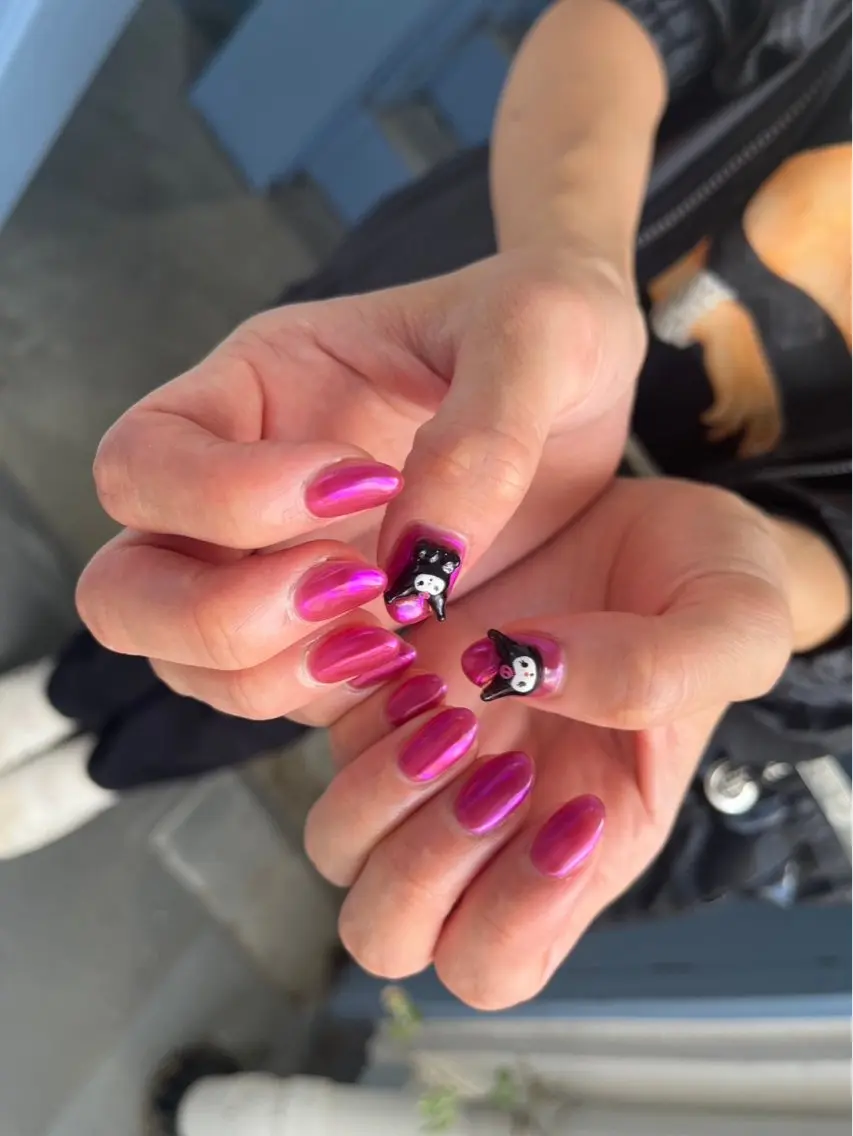 ネイル オーロラネイル ピンク ハンドネイル kiki nail &brow二子玉川の眉毛・アイブロウイメージ