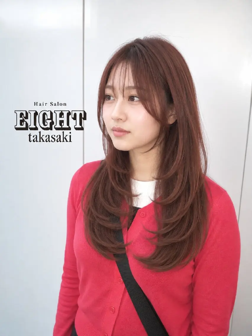 ロング カラー バレイヤージュ ブリーチ ダブルカラー ハイライトカラー インナーカラー カット ヘアカラー トリートメント 韓国風レイヤー/ワン ホンレイヤー荒井太郎のヘアスタイル