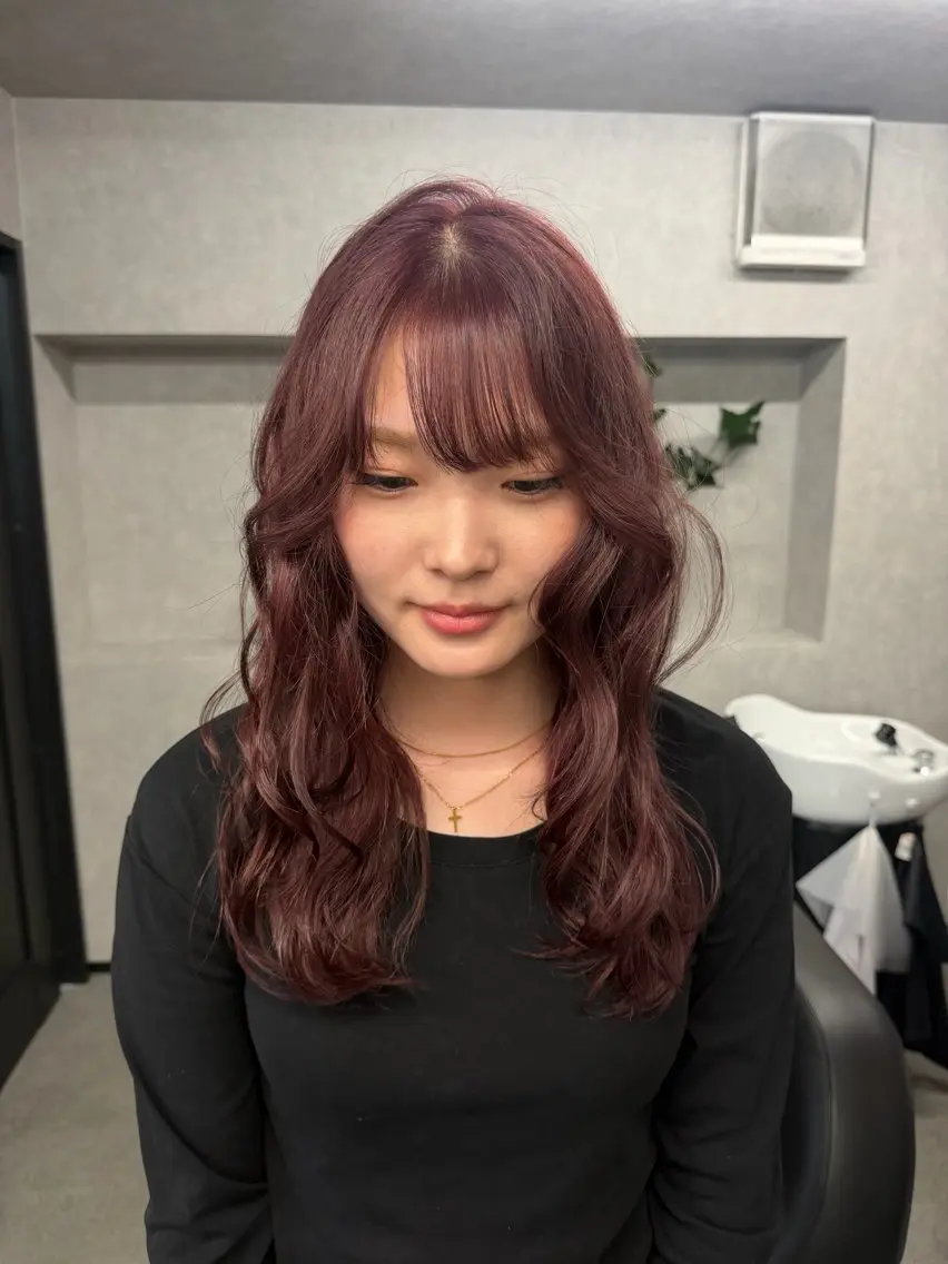 カラー ブリーチ ピンクカラー ヘアカラー アヤカ （AYAKA）のヘアスタイル