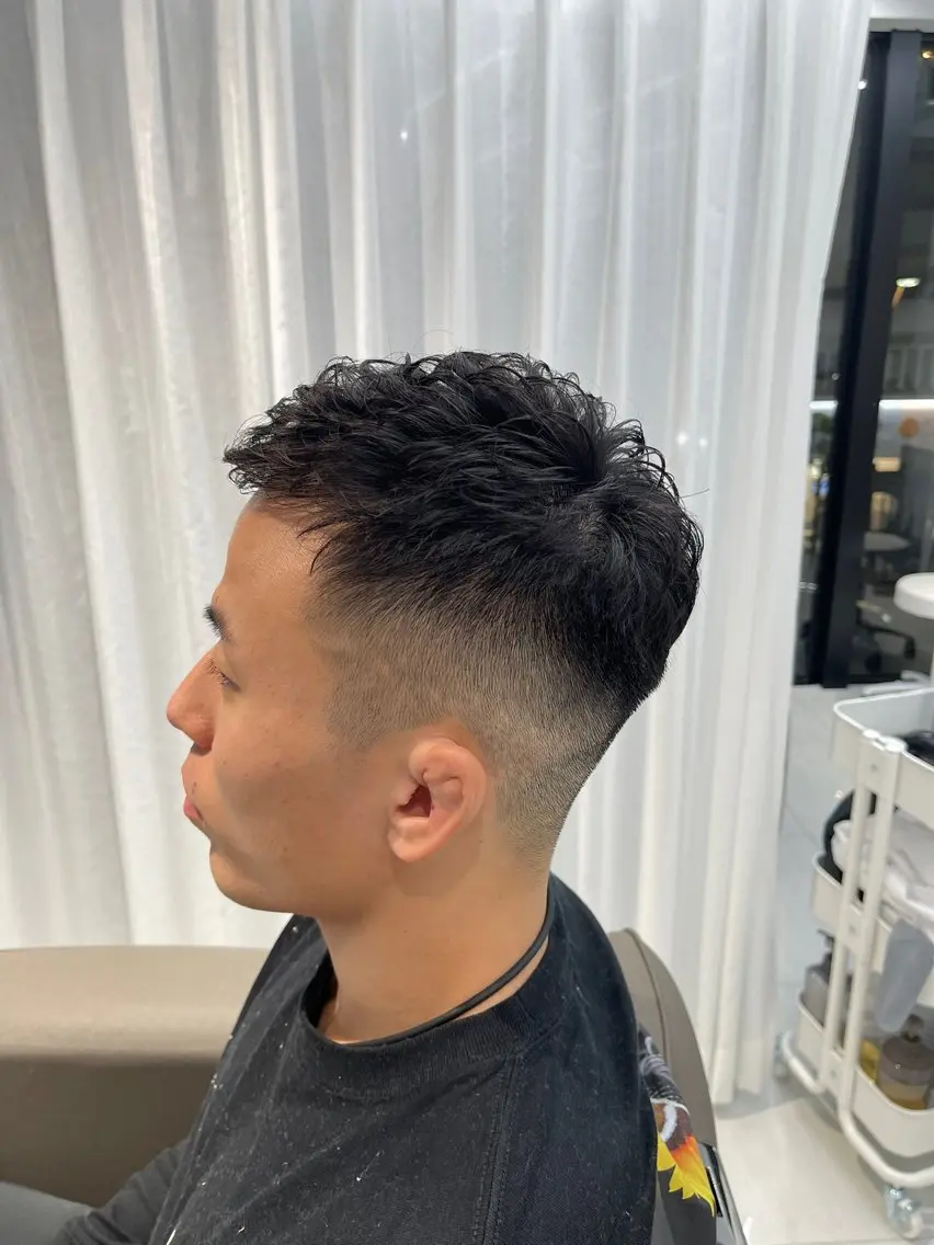 パーマ メンズ 【木場✂️理容室】 メンズ清潔感カットのヘアスタイル