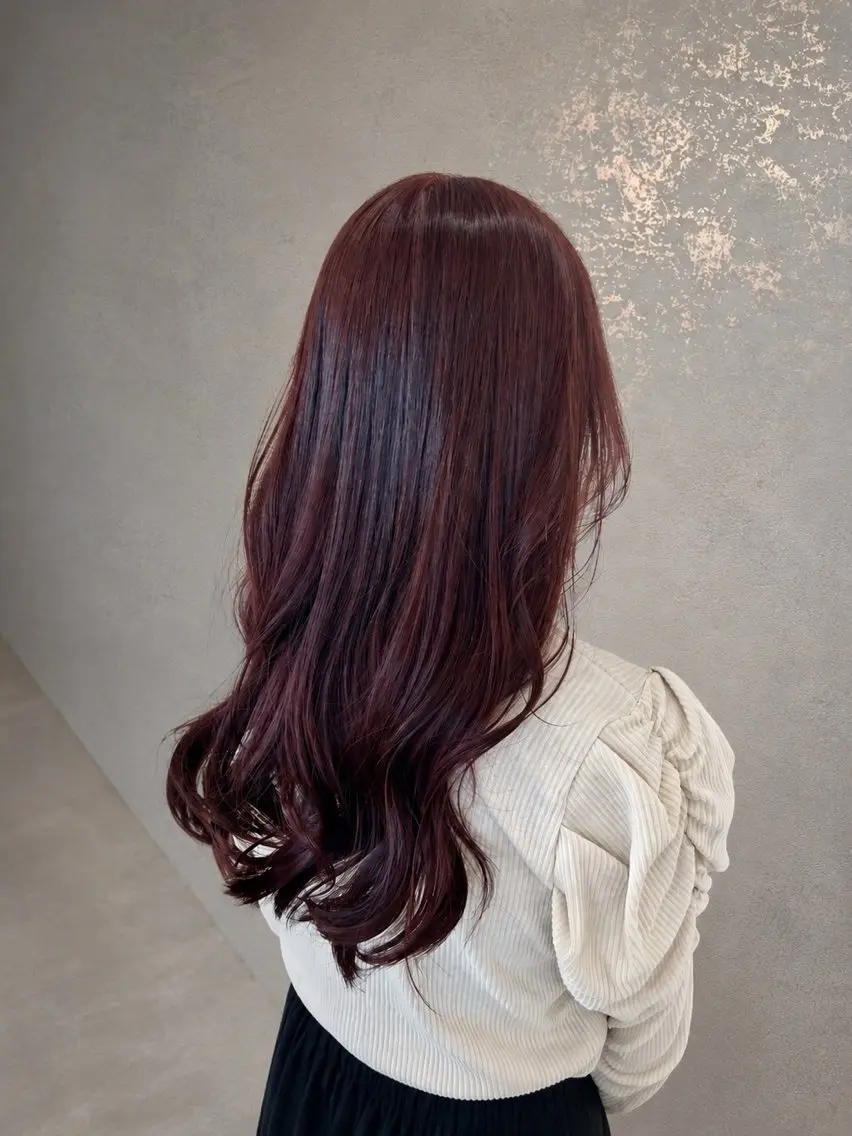 カラー 透明感カラー レッドカラー 🌿あかり/ 透明感・艶カラー🌿のヘアスタイル