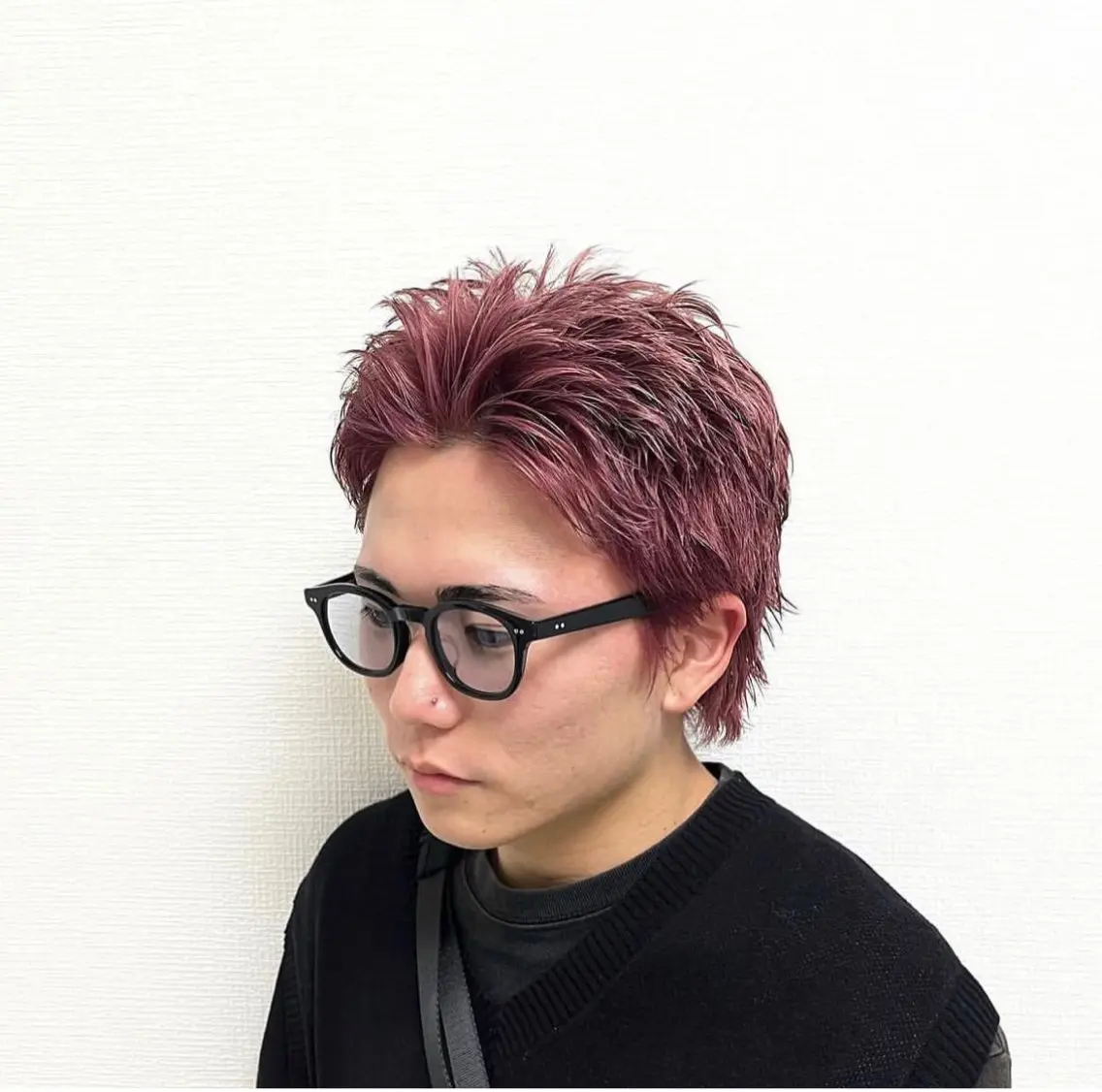 ショート カラー パーマ メンズ ヘアカラー ヘアセット 🔥メンズ 特化🔥菊水皐暉🔥のヘアスタイル