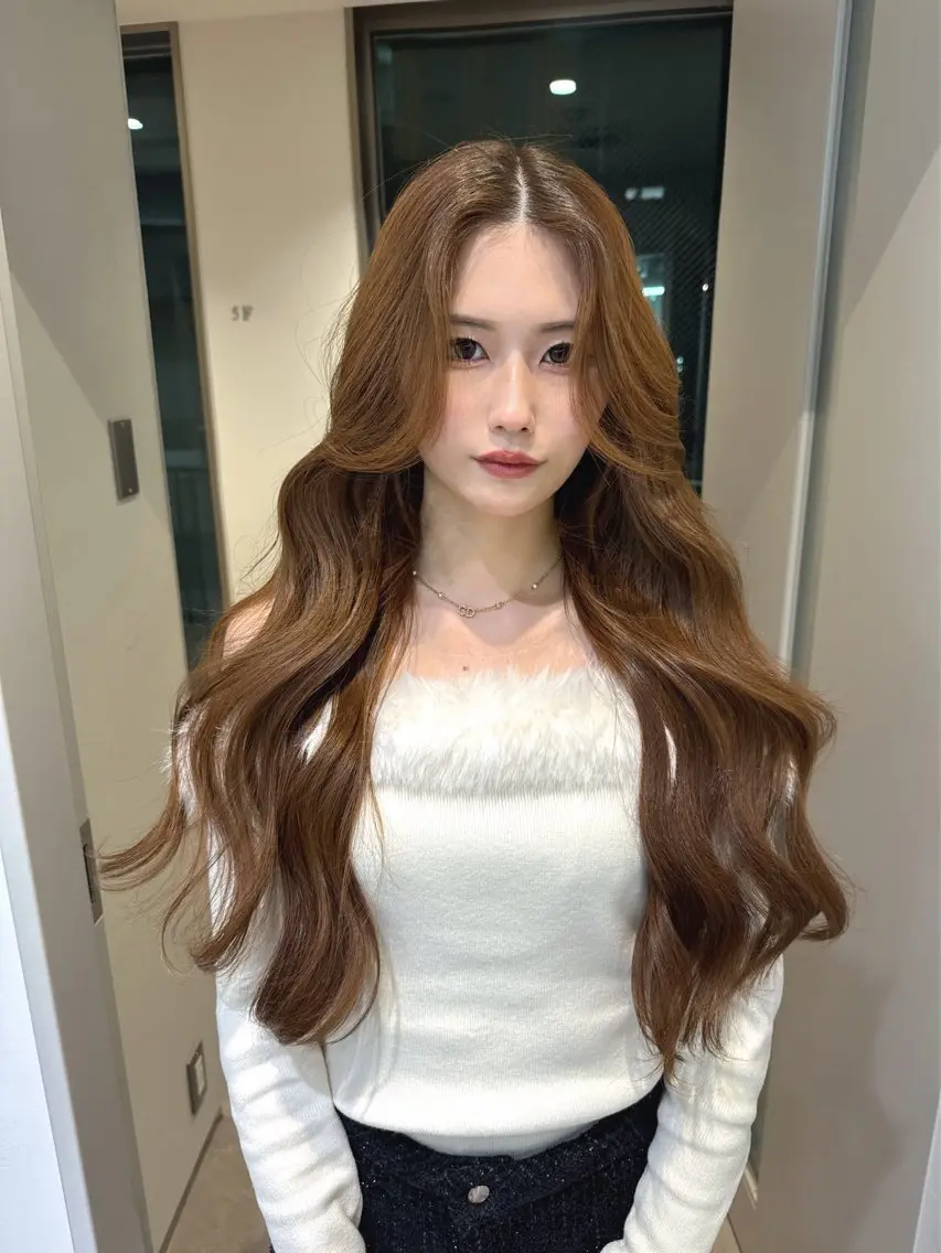 ロング カラー ハイトーン/ピンク カラー/めい🎀のヘアスタイル