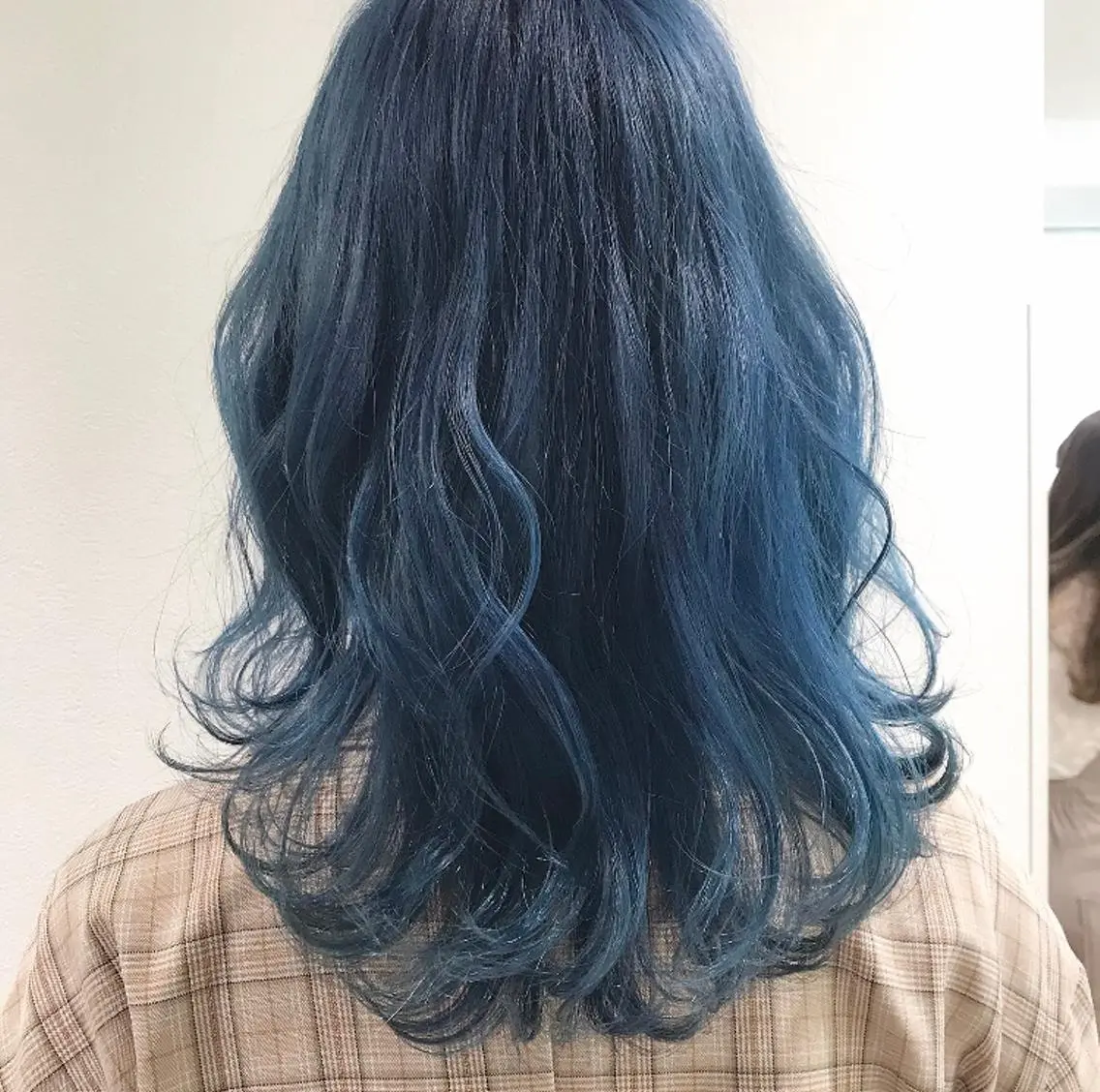 セミロング カラー ブルーカラー 透明感カラー ヘアカラー 店長福島成美/髪質 改善縮毛矯正/カラーのヘアスタイル