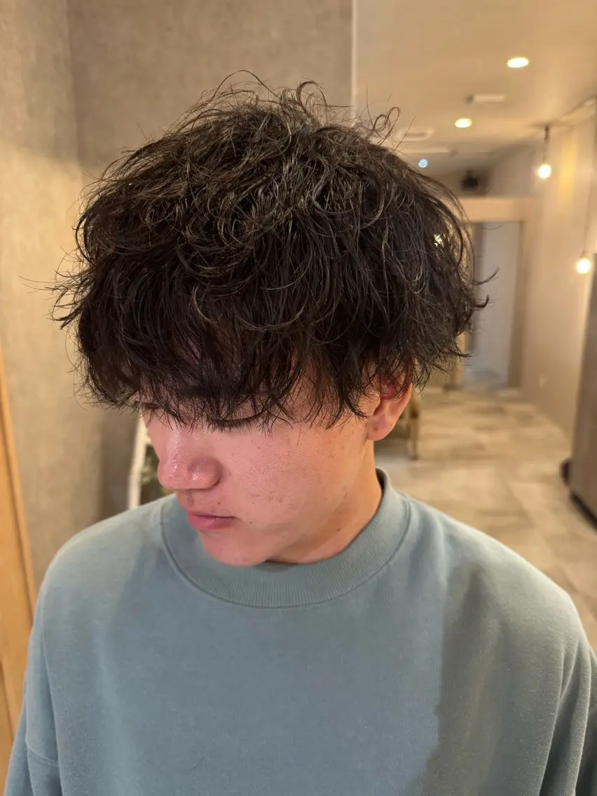ショート パーマ カット パーマ トリートメント 仲井 康己のヘアスタイル