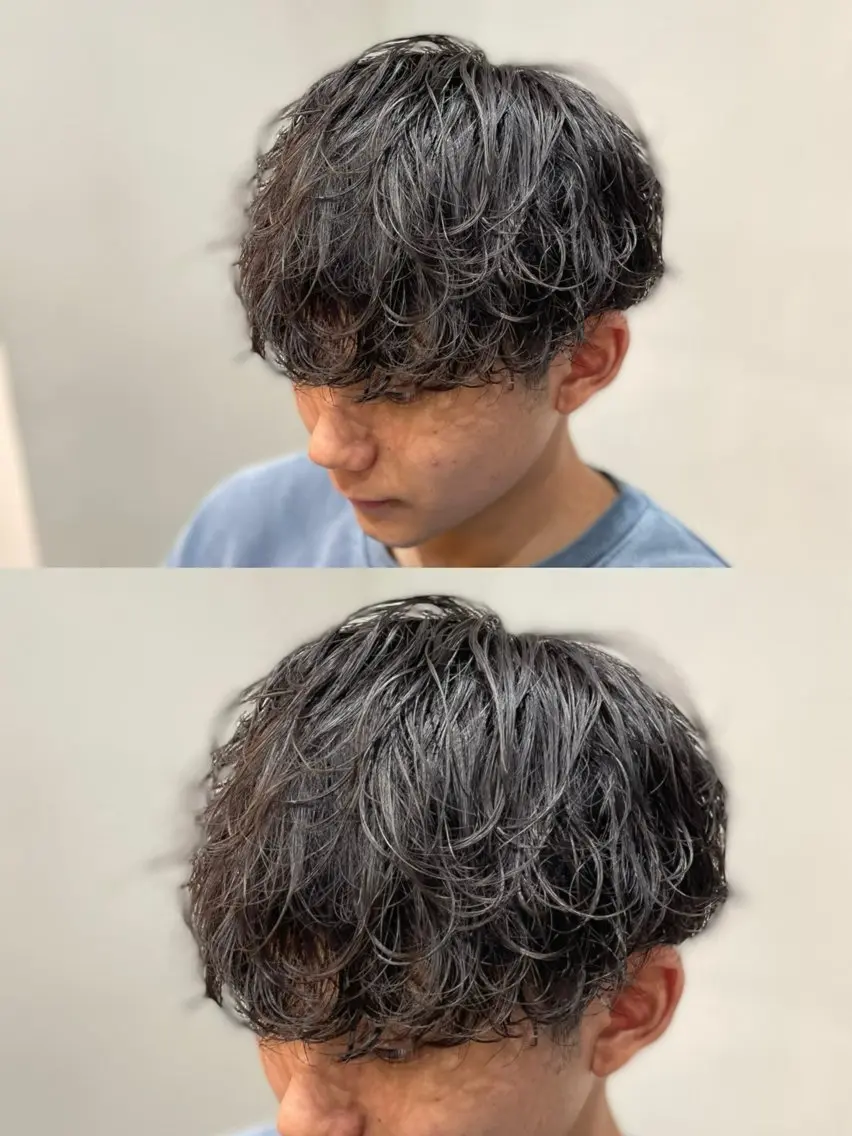 ショート パーマ メンズ カット パーマ シャドウパーマ/縦落 ちパーマ 大久保拓実のヘアスタイル