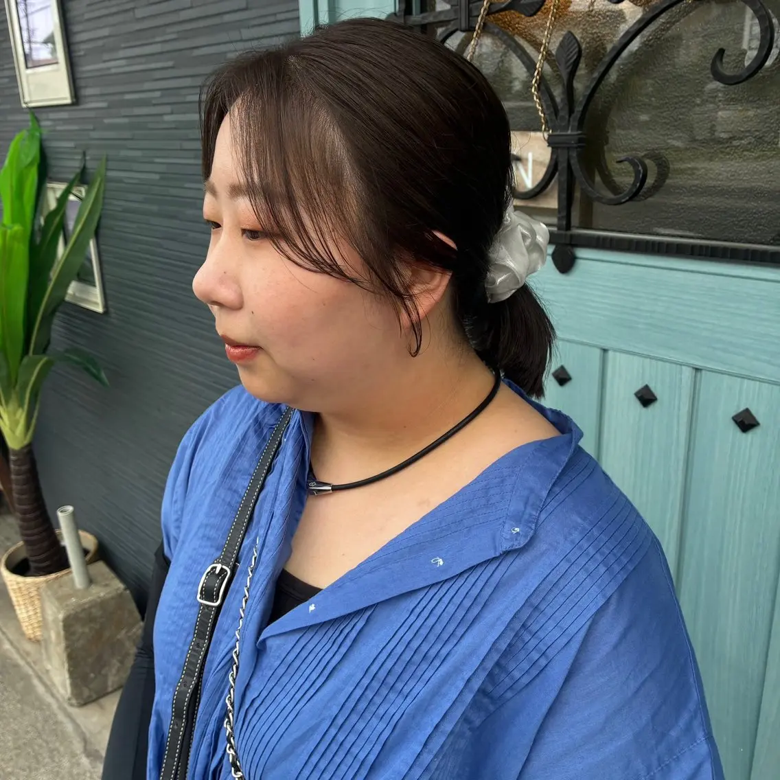 ミディアム 顔周りカット 小顔カット カット ナチュラルヘア 🌱/久留米/あまのヘアスタイル