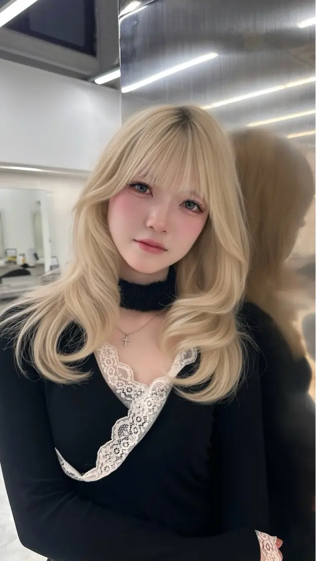 ロング カラー カット 上品モテヘア🩶 karen🩶のヘアスタイル