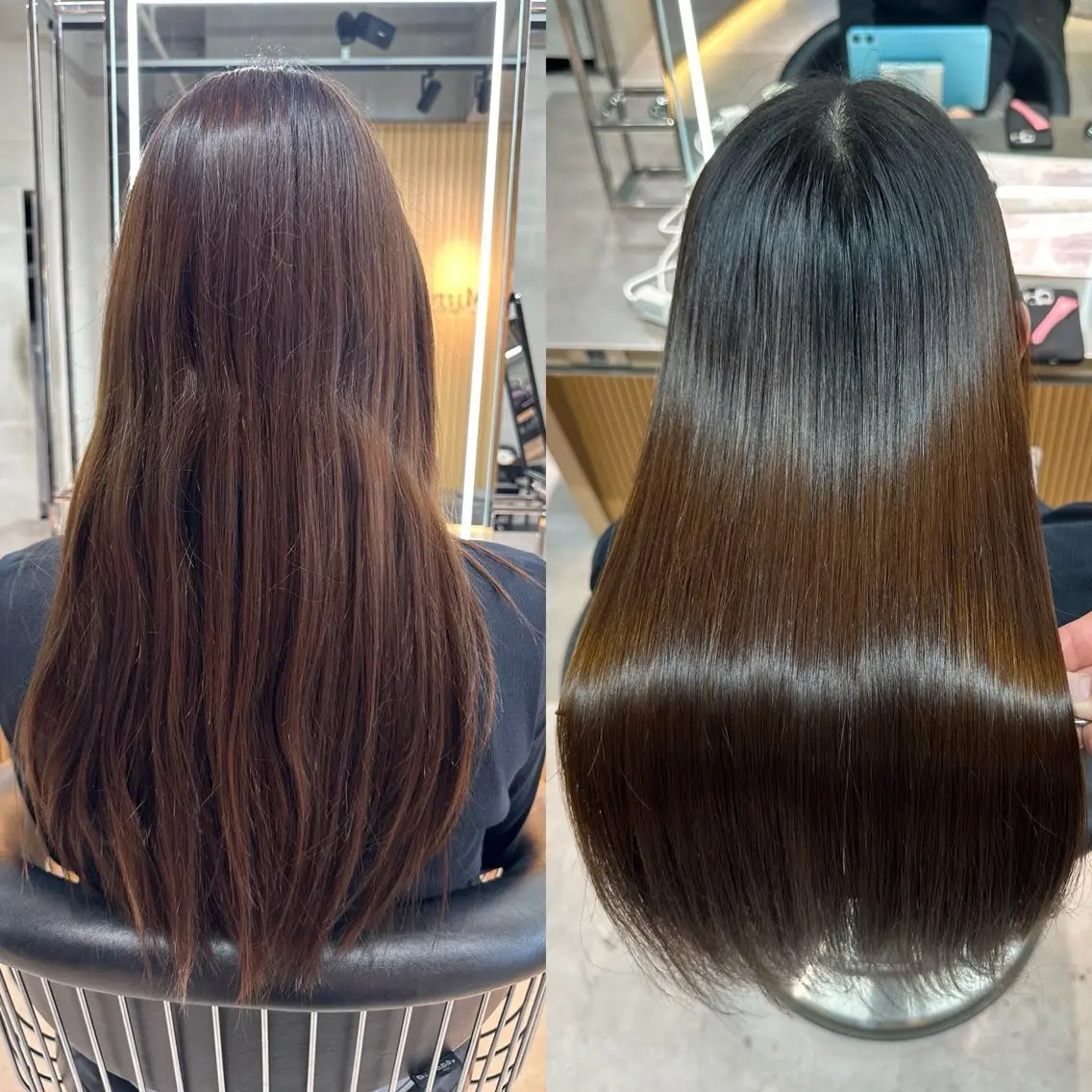 ロング カット 縮毛矯正 トリートメント ✨髪質改善特化✨副 店長椎葉信乃介のヘアスタイル
