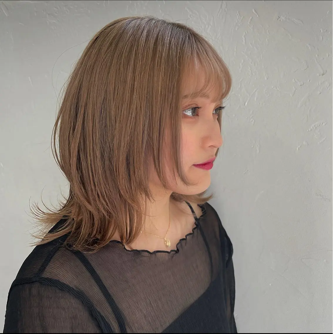 ミディアム ヘアアレンジ ウルフカット sherry/R 三川町　川口真里奈のヘアスタイル