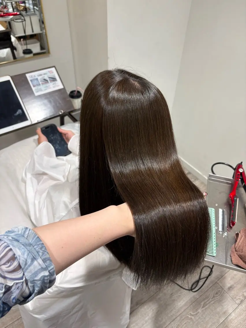 🧚🏻茨木 透明感カラー＋トリートメントの写真