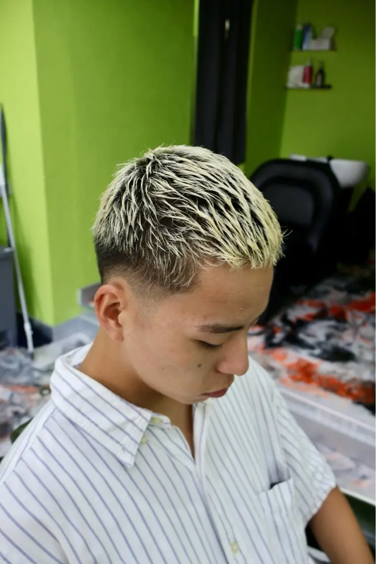 ショート メンズ ヘアカラー 湘南台ORCO 店長 ✨RYUのヘアスタイル