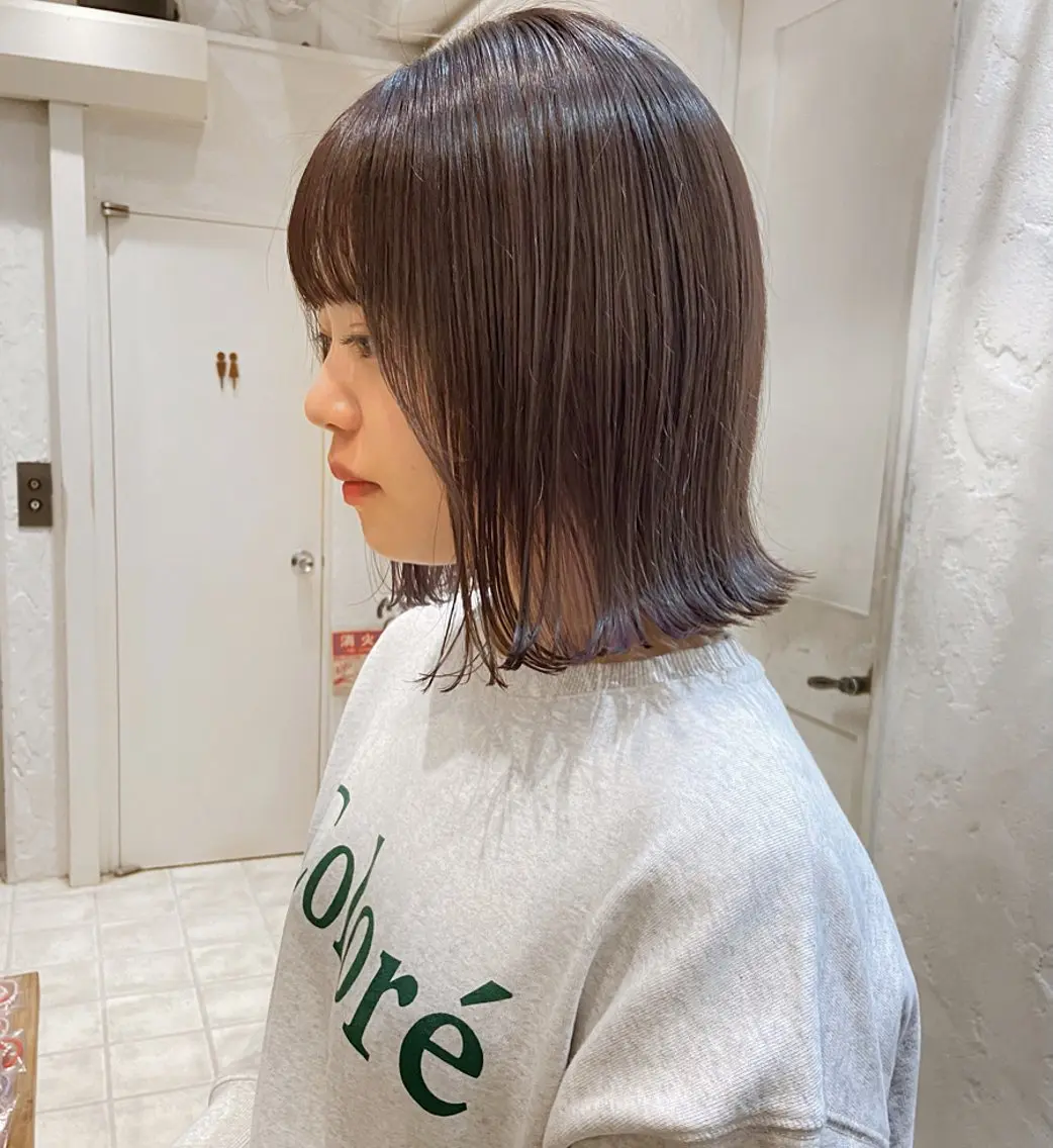 ショート カラー ベージュカラー ラベンダーカラー ラベンダーベージュ ボブ 🌟アレンジが似合う カラー🌟Rumiのヘアスタイル