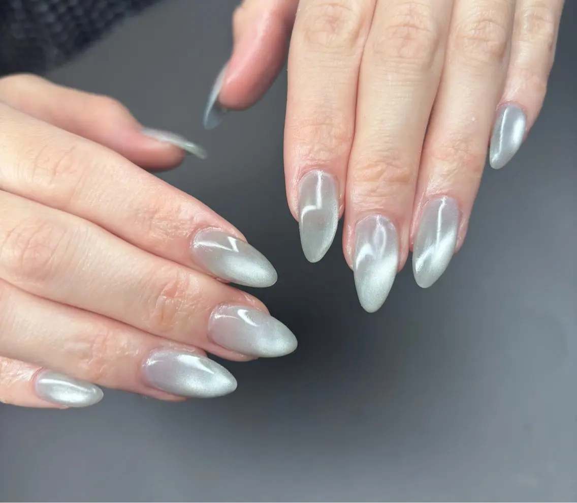 セミロング ハンドネイル aoz asukaのネイルデザイン