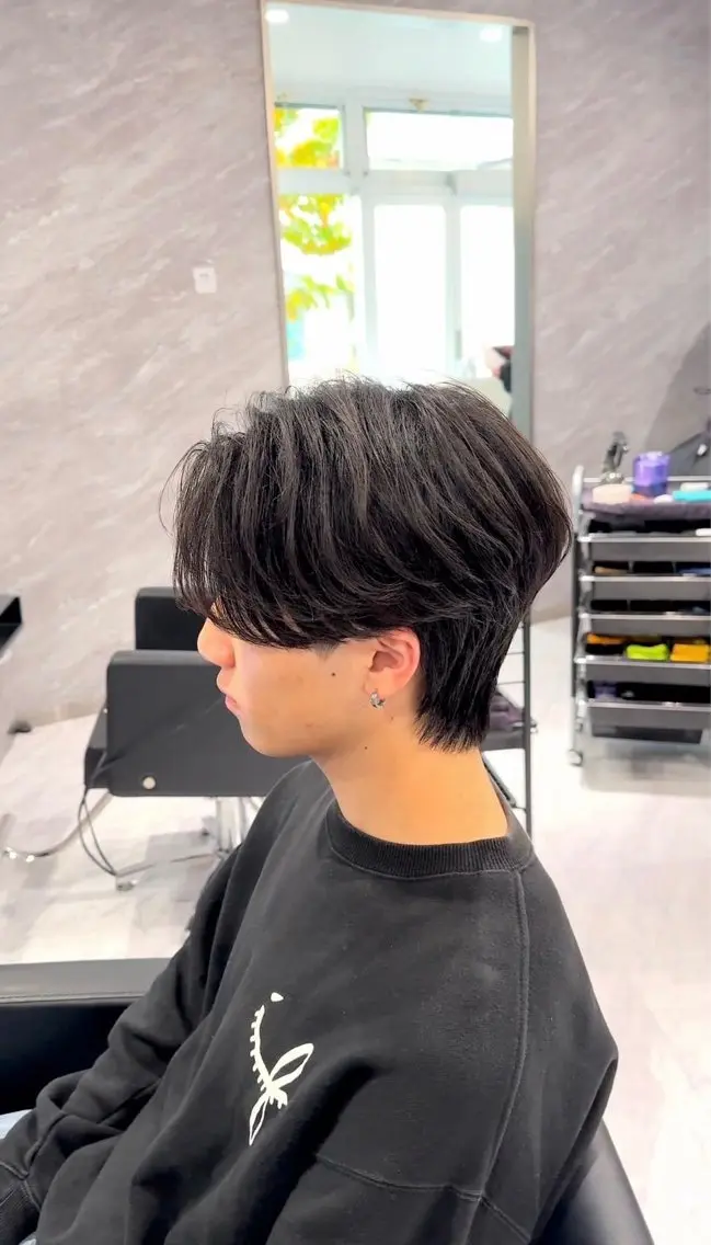 ミディアム メンズ 🔥ジャス/ 無造作パーマ特化🔥のヘアスタイル