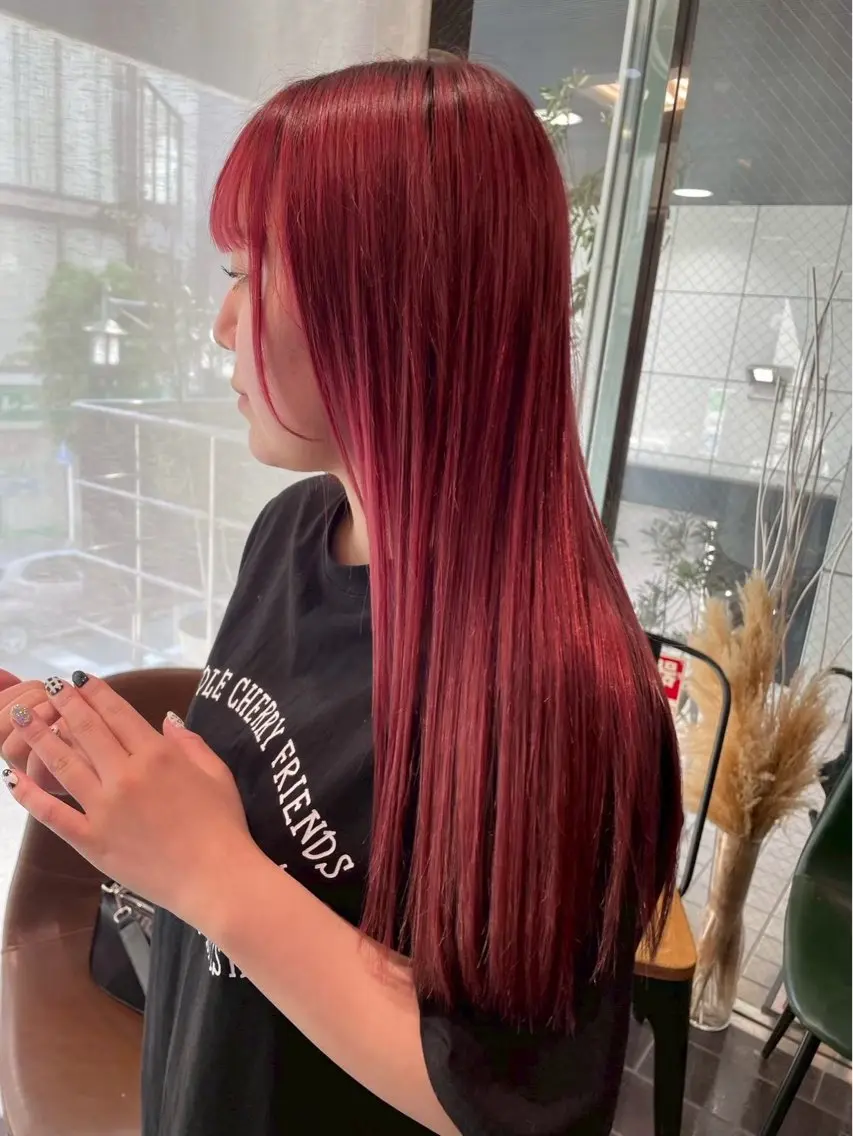 ロング カラー パーマ ベージュカラー ブリーチ ケアブリーチ ダブルカラー イヤリングカラー ヘアカラー 艶髪カラー🫧 髪質改善💧レアのヘアスタイル