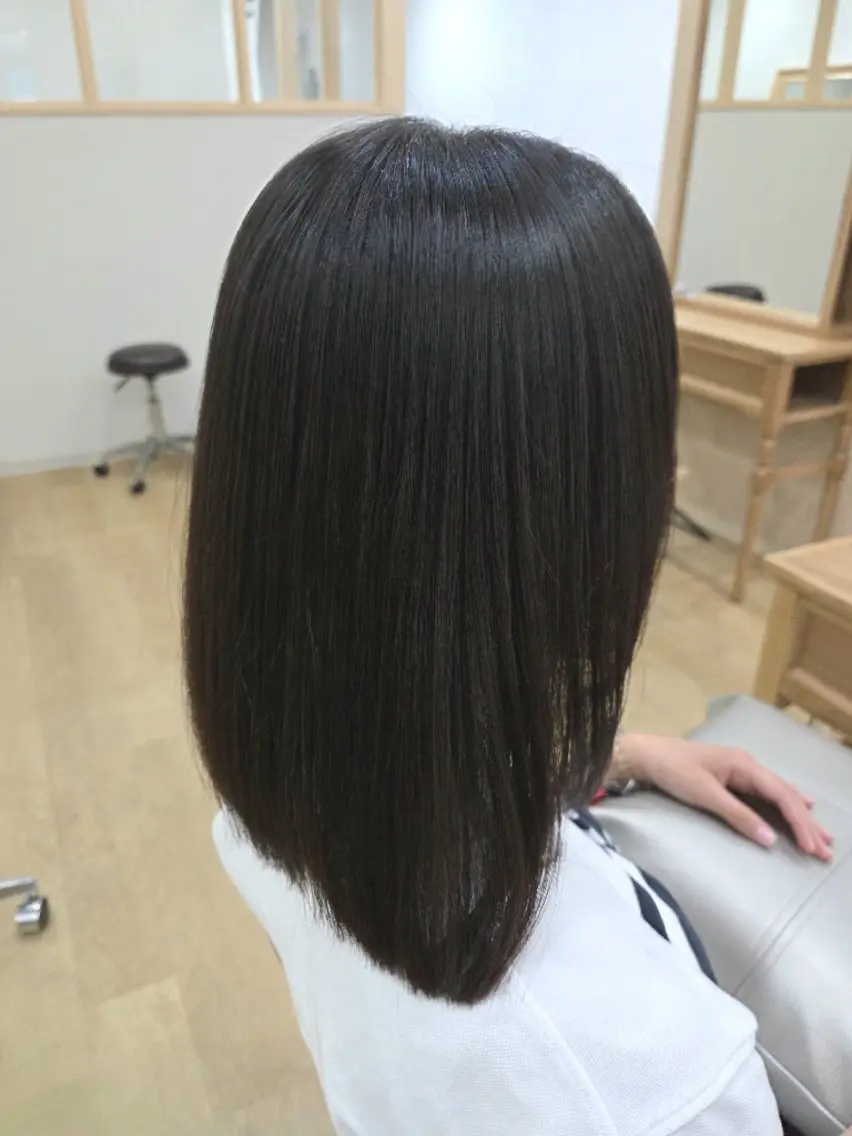 カット+縮毛矯正の写真