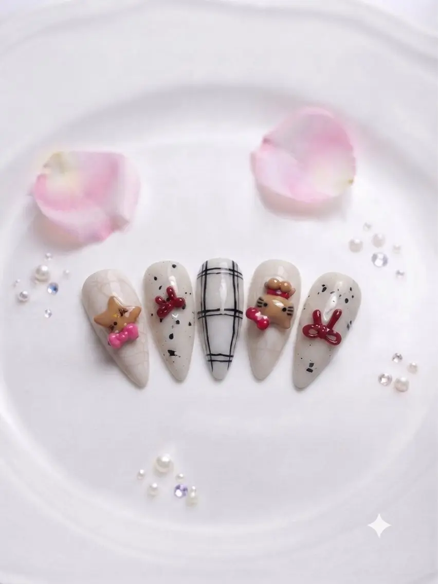 ネイル ドット ニュアンスネイル リボン ネイルチップ Michan Nailのその他イメージ