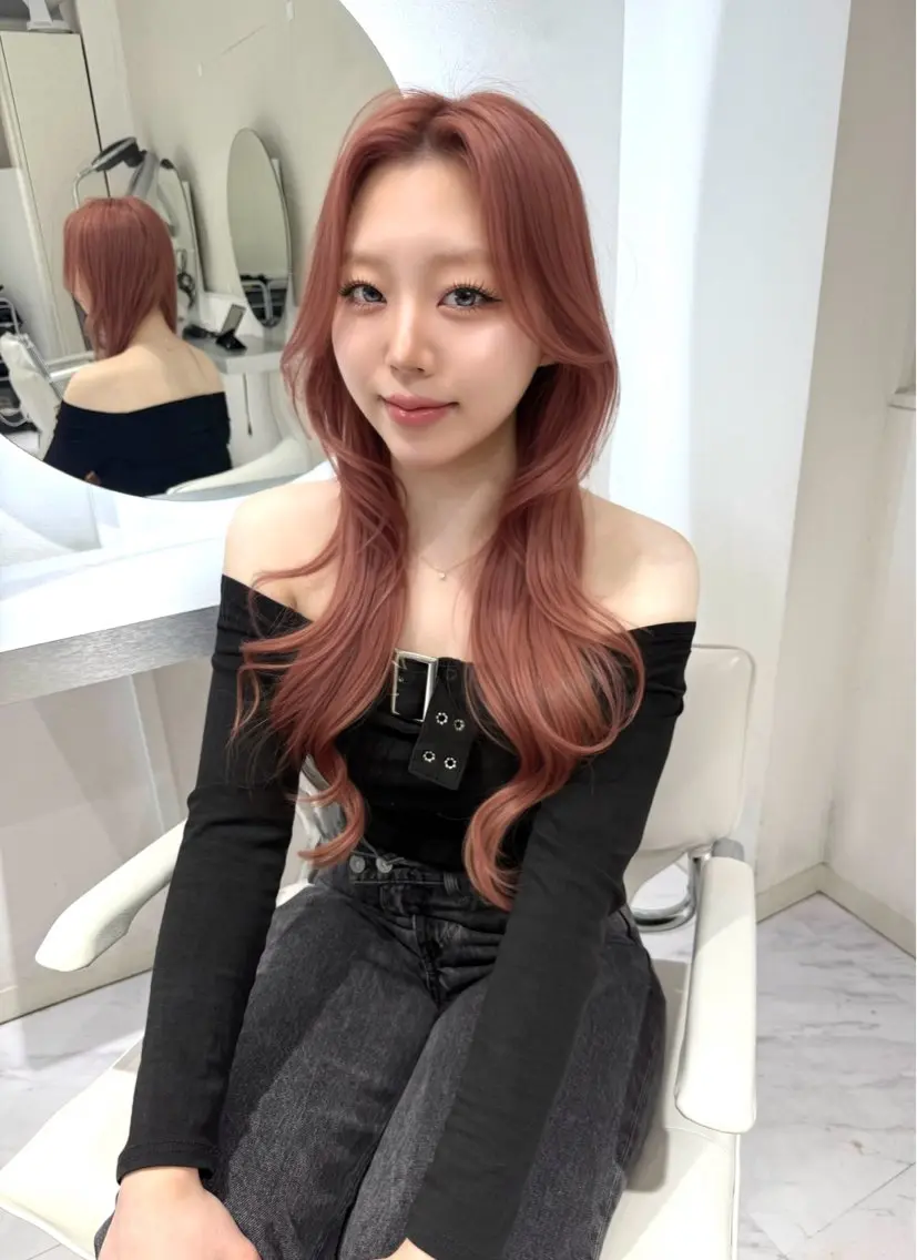 ロング カラー ハイトーンカラー ピンクカラー レイヤーカット レイヤーカット🫧 🎀Tomoka🎀のヘアスタイル