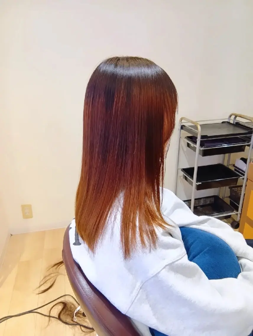 ロング 顔周りカット 似合わせカット 縮毛矯正 カット 縮毛矯正 トリートメント 小林暢🌟Orque 髪質改善サロン🌙のヘアスタイル
