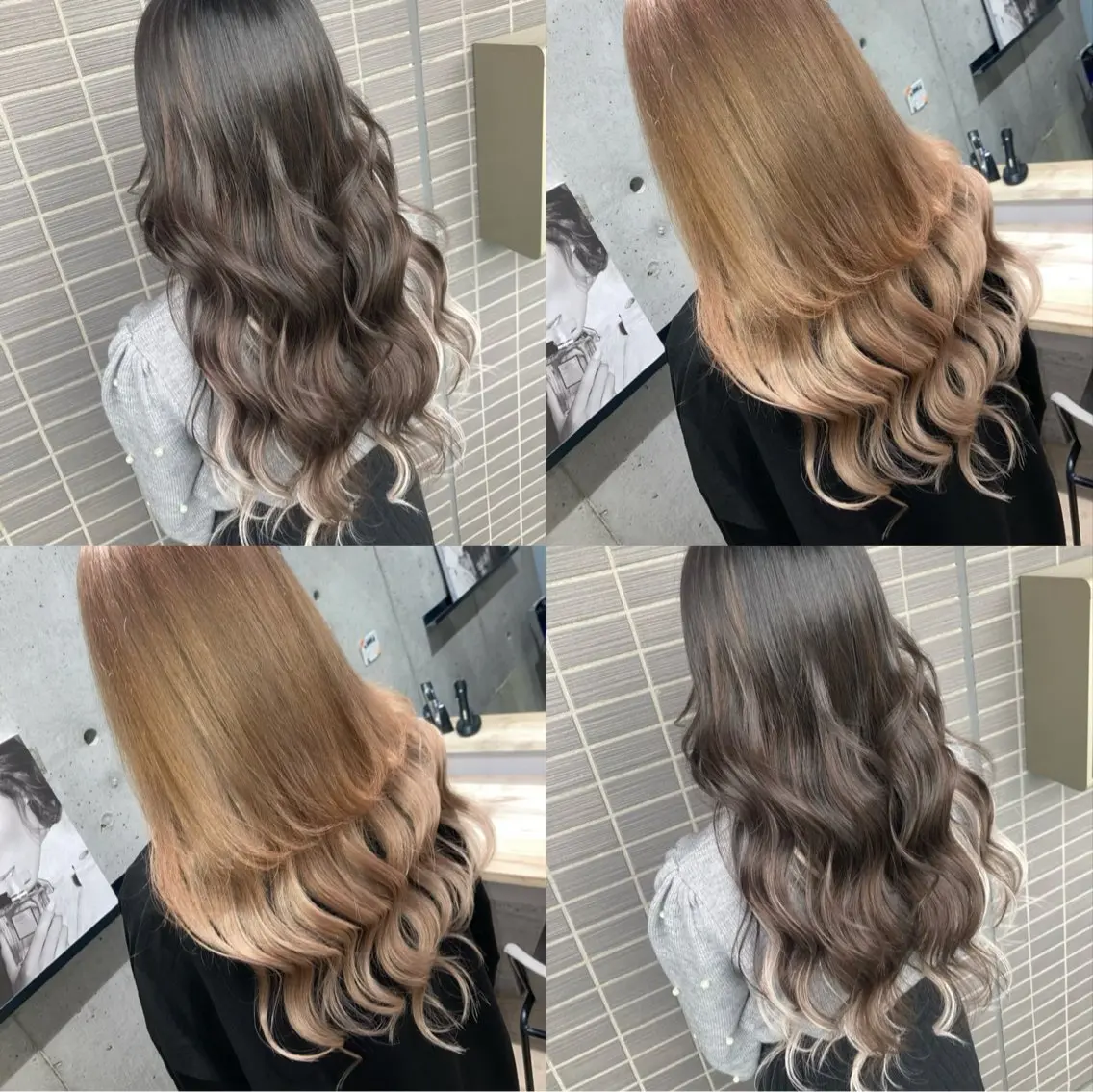 ロング カラー ヘアアレンジ エクステ 平原 ミレイのヘアスタイル