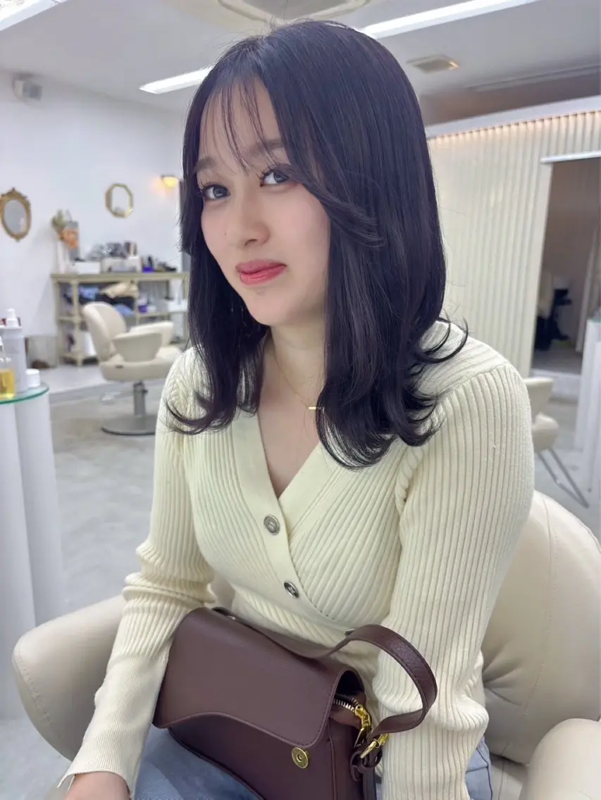 ミディアム ヘアカラー YUIMARL岡山店 HONOKAのヘアスタイル