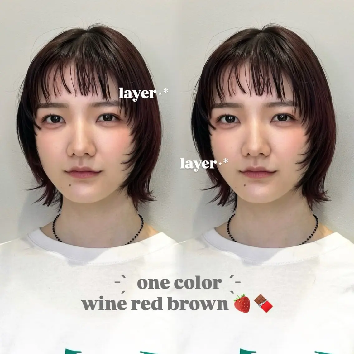 ショート カラー カット 透明感カラー×レイヤ ー🧊横田 冴のヘアスタイル