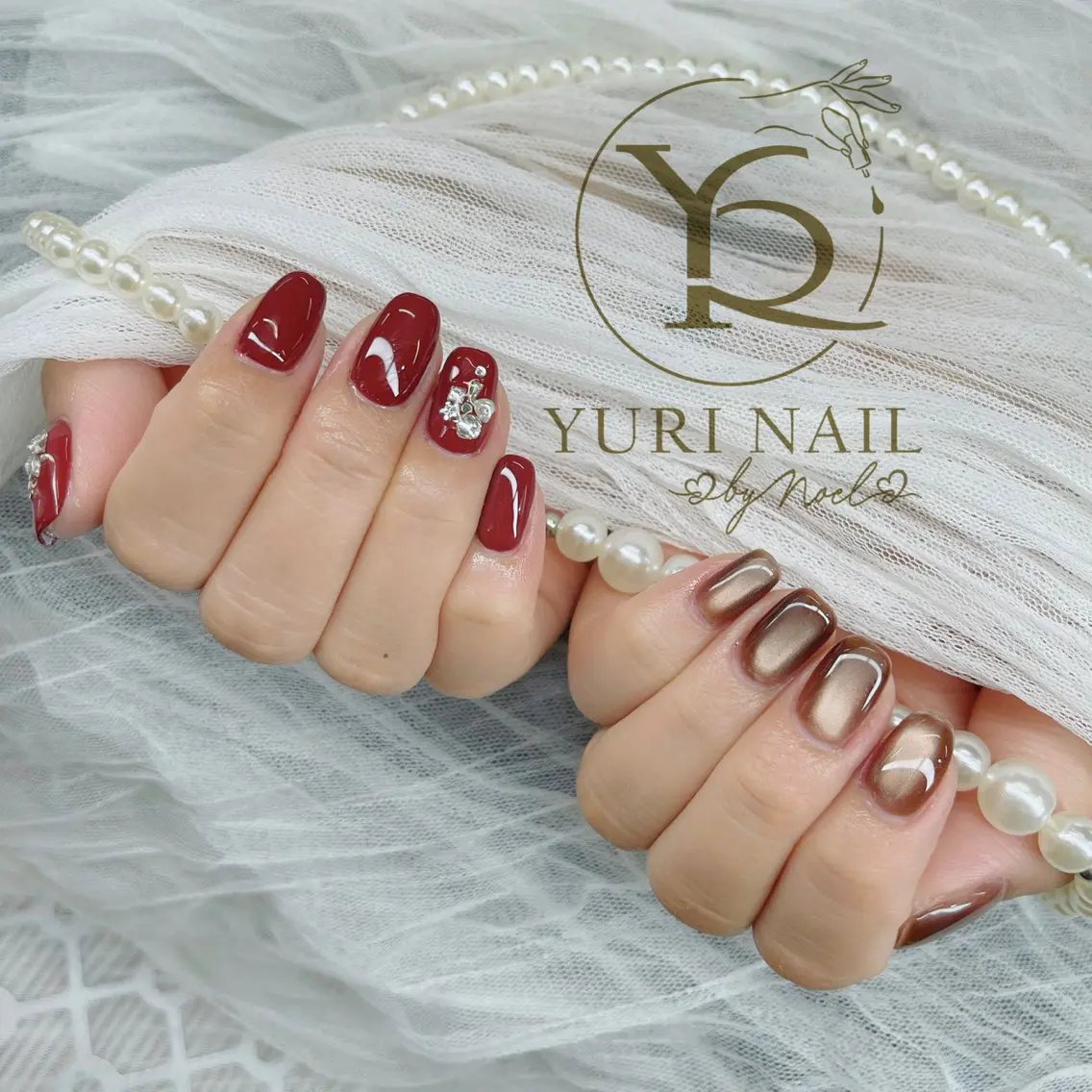 ネイル チークネイル フットネイル フレンチネイル グラデーション キラキラネイル ハンドネイル フットネイル ハンドケア YURI Nail Funabashiのネイルデザイン