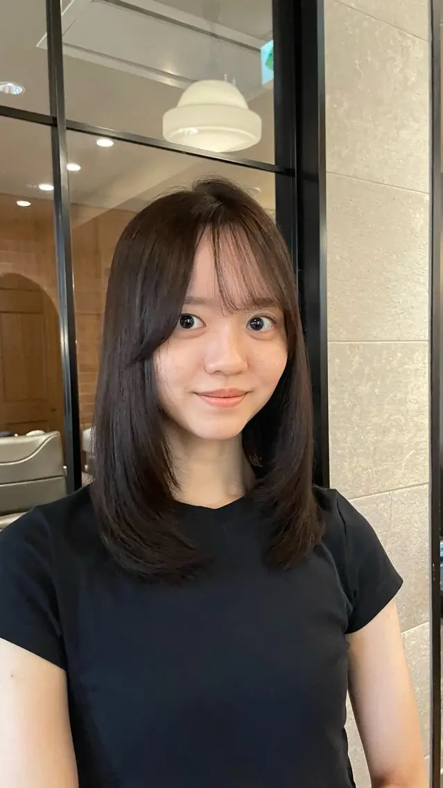 セミロング カット ヘアカラー トリートメント 銀座ボブカラーパーマ misakiのヘアスタイル