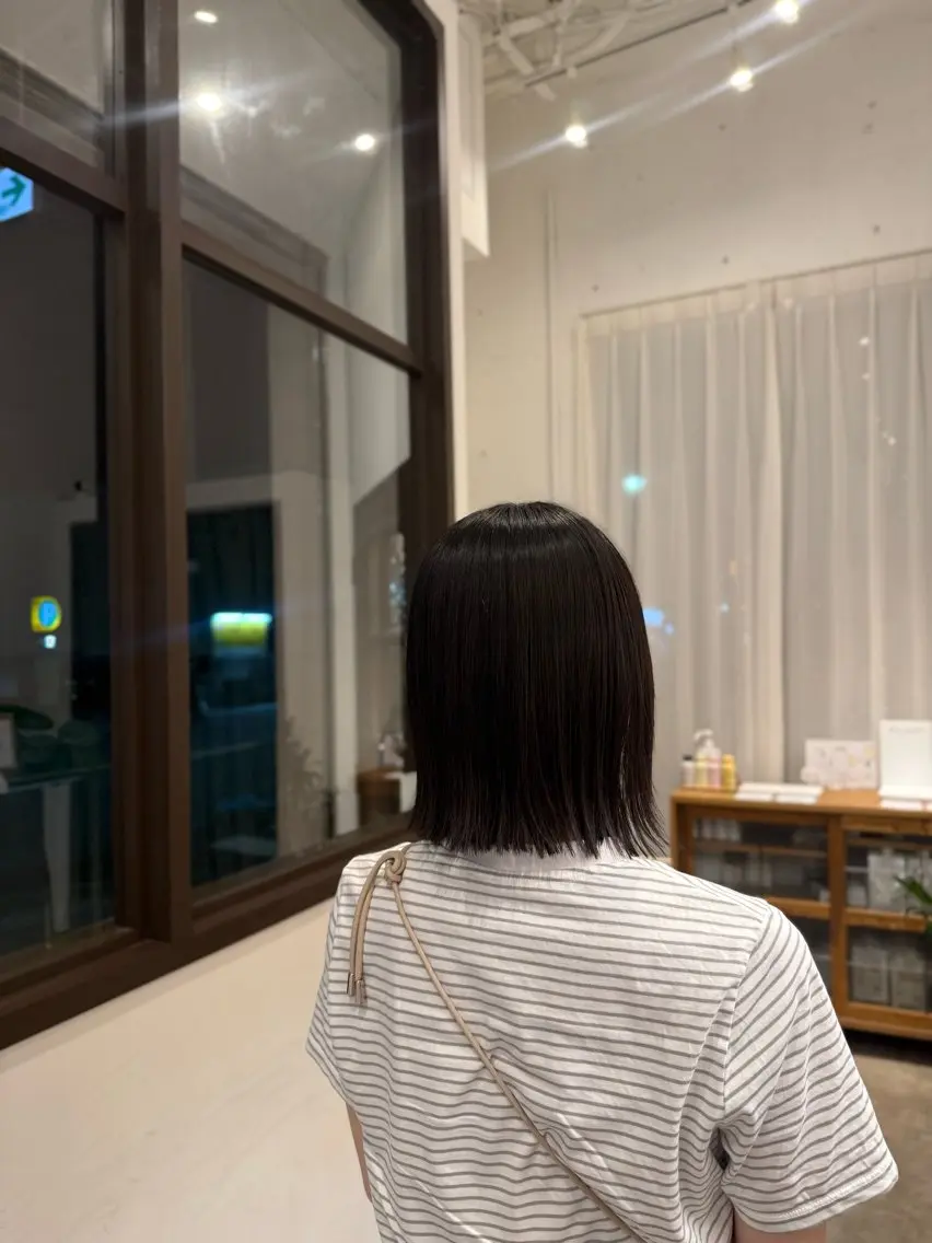 ミディアム ボブ 茨木市サロン amiのヘアスタイル
