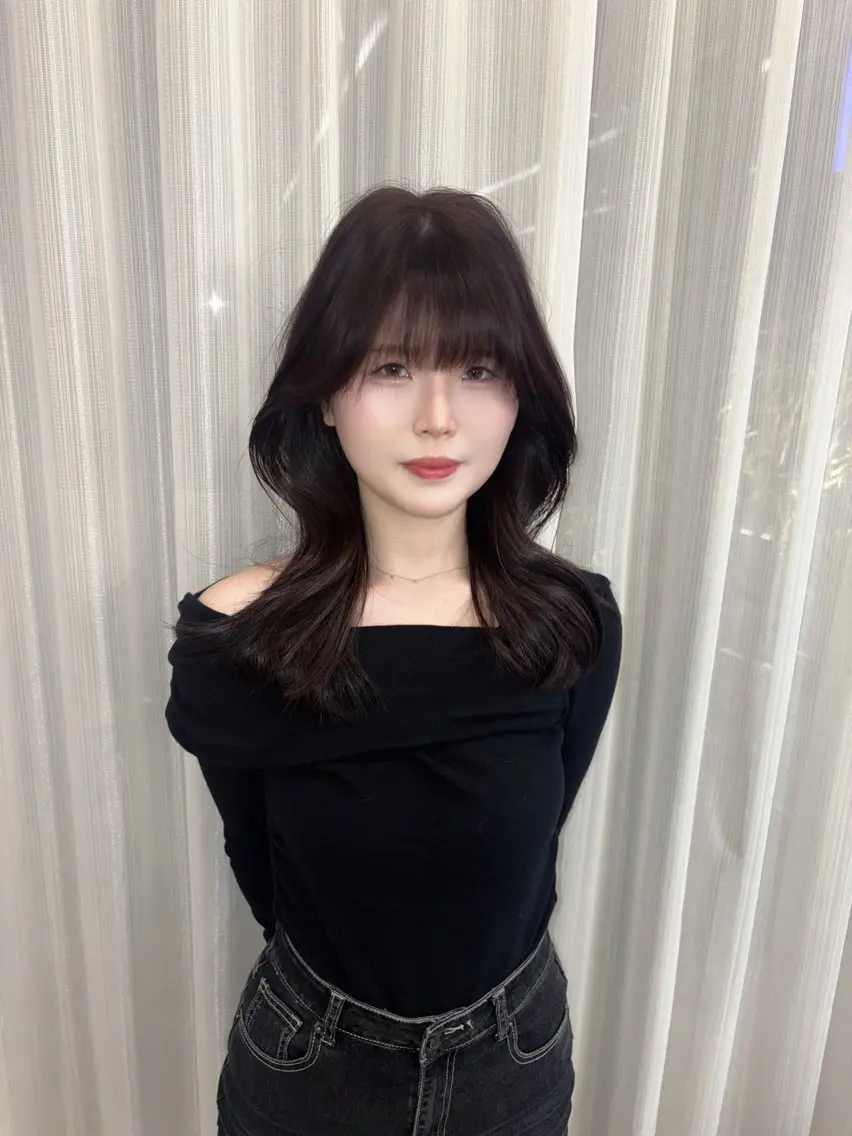 セミロング カラー ヘアアレンジ ヘアカラー JUNOHAIR. MIAN.⋆𝜗𝜚のヘアスタイル
