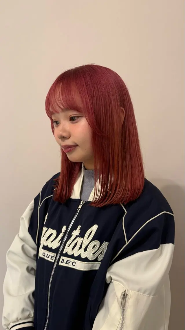 ミディアム カラー ヘアカラー 透明感カラー /りんのヘアスタイル