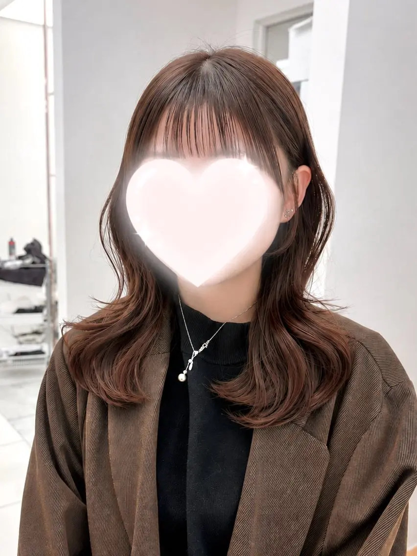 ミディアム トリートメント ミディアムレイヤー shion‎🤍のヘアスタイル