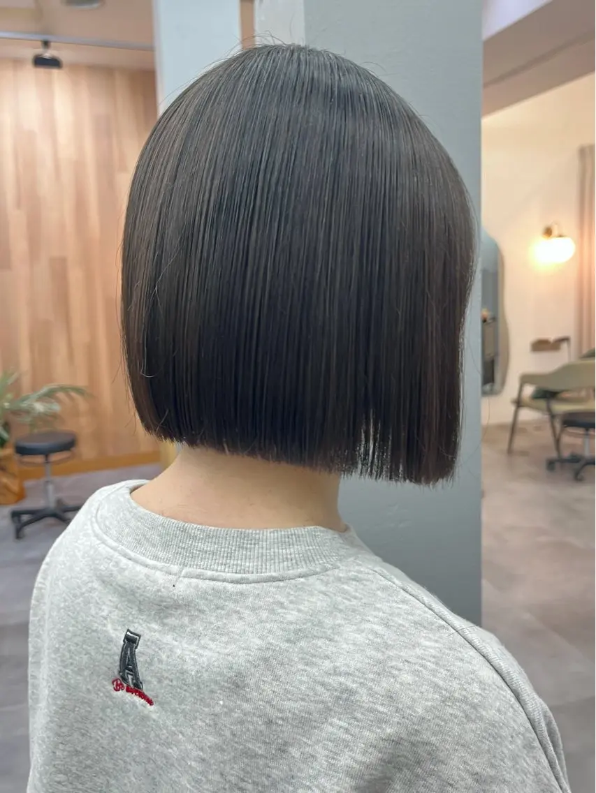 ショート ボブ カット トリートメント 駒場 まといのヘアスタイル
