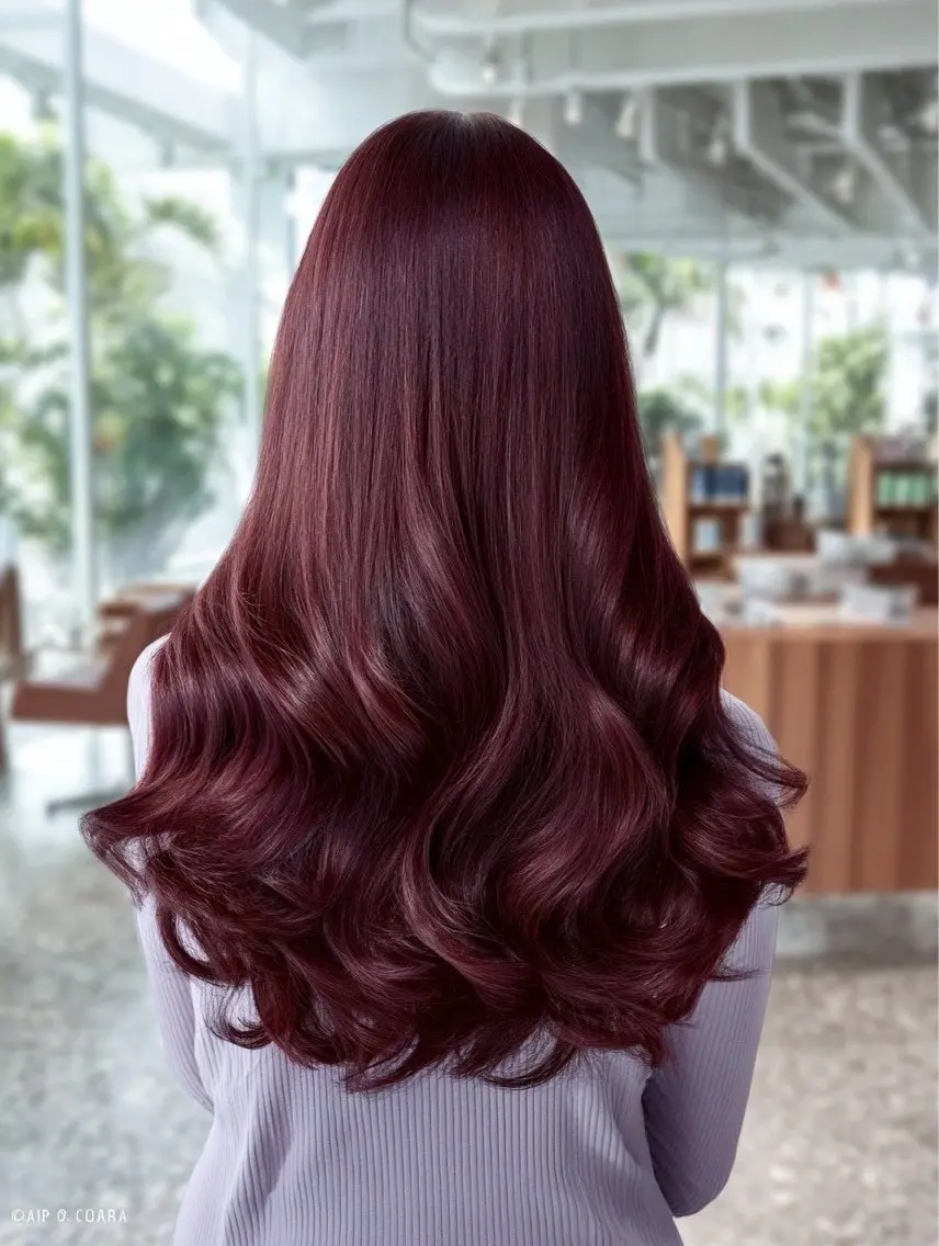 ロング カラー ヘアカラー 縮毛矯正 ハイトーンカラー が絶対可愛い✨泰聖✨のヘアスタイル