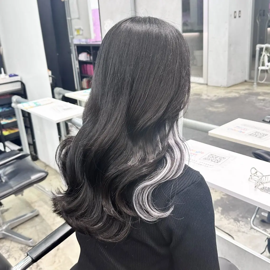 セミロング カラー ヘアアレンジ エクステ 🎀モテ暖色× エクステ🎀あかりのヘアスタイル