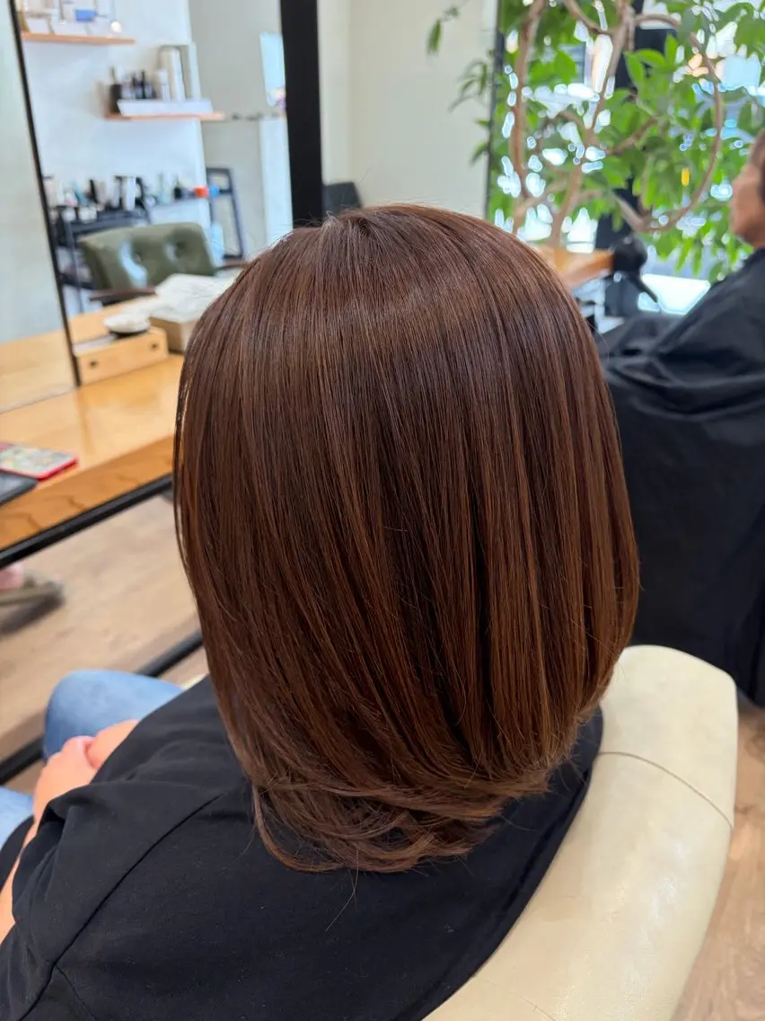 ミディアム 似合わせ透明感カラー 宇治　ヤマノのヘアスタイル
