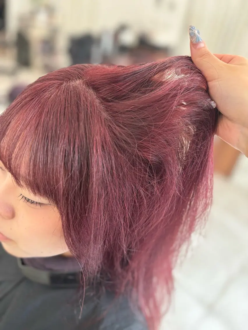 ロング ヘアカラー 🎀暖色カラー🎀 韓国ヘア まなかのヘアスタイル